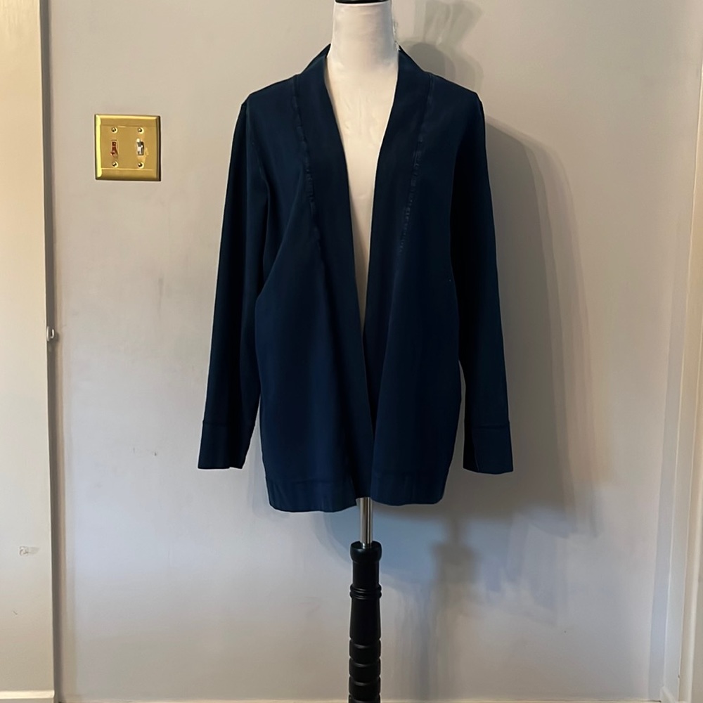 Stretchy denim cardigan